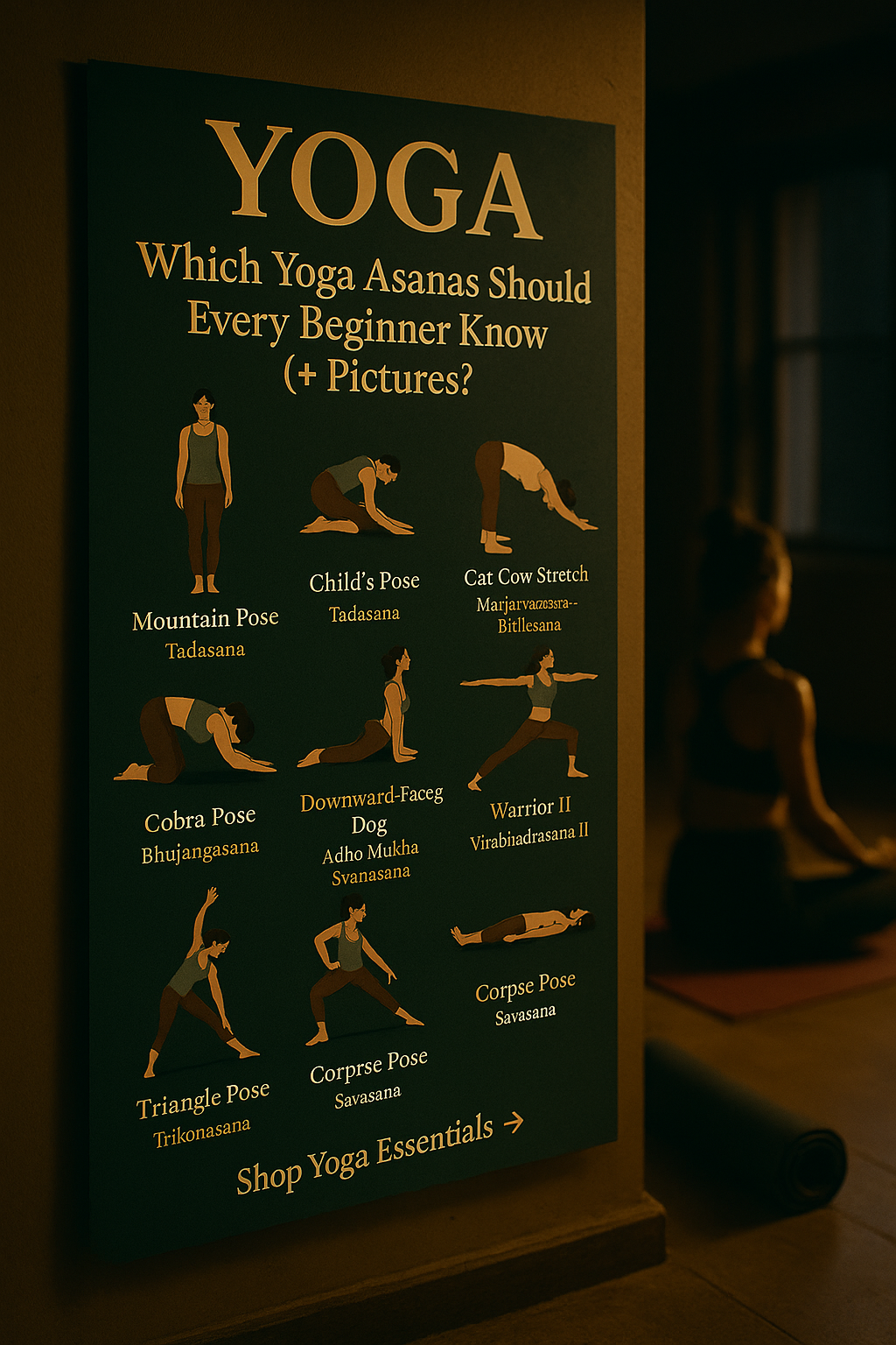 Yoga Asanas Names with Pictures , The Nova India