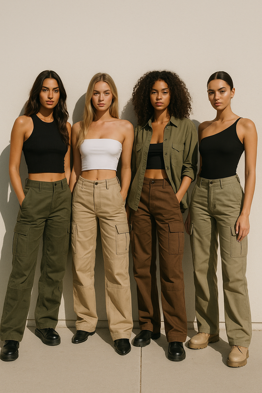 Women Pant Cargo , The Nova India