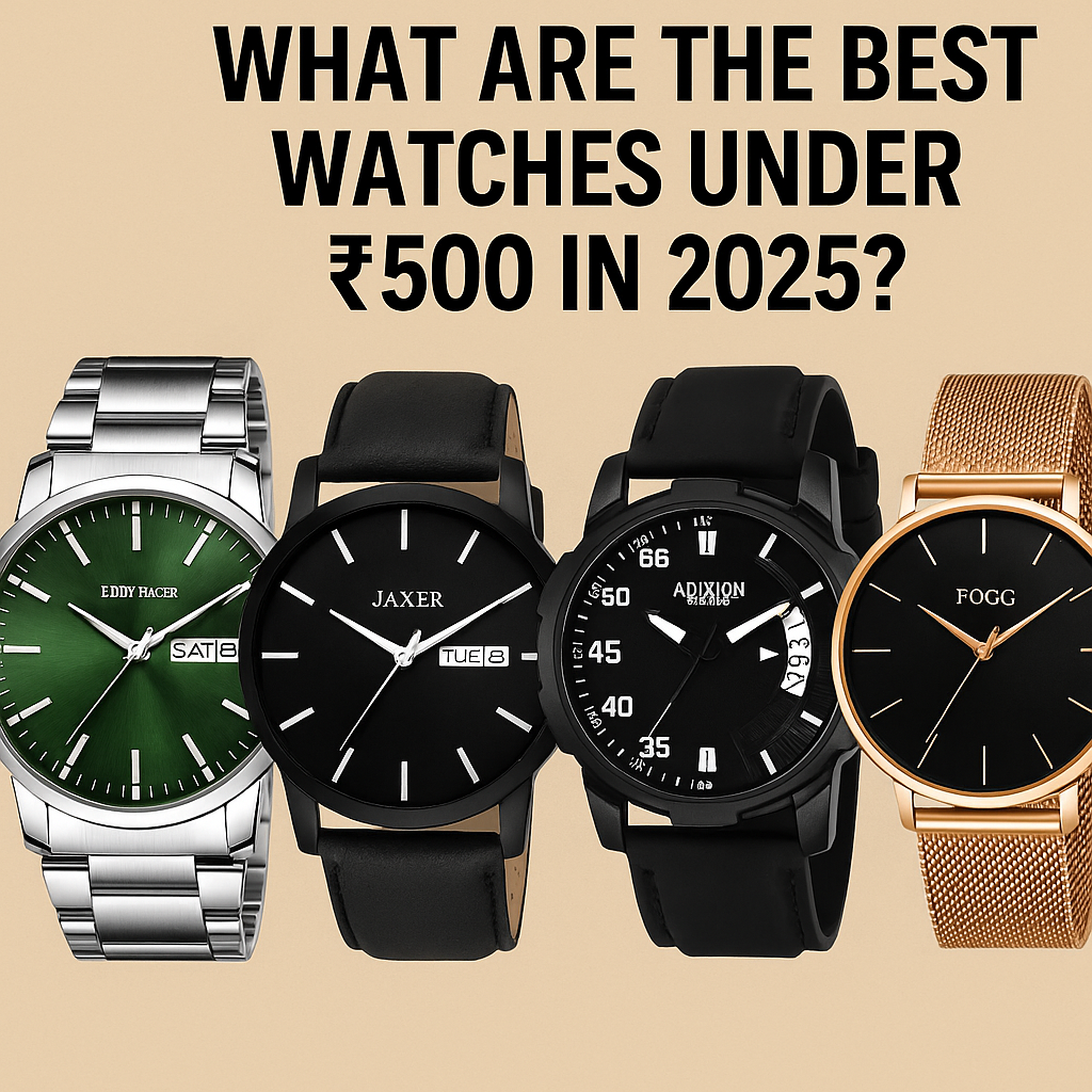 Top 20 Men's Watches Under ₹500 in India (2025) – Cocora