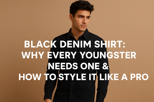 Black Denim Shirt , COCORA