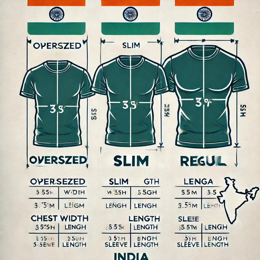 The Nova India , Indian Size Chart