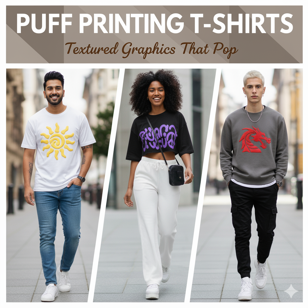 Puff Printing T-Shirt , COCORA