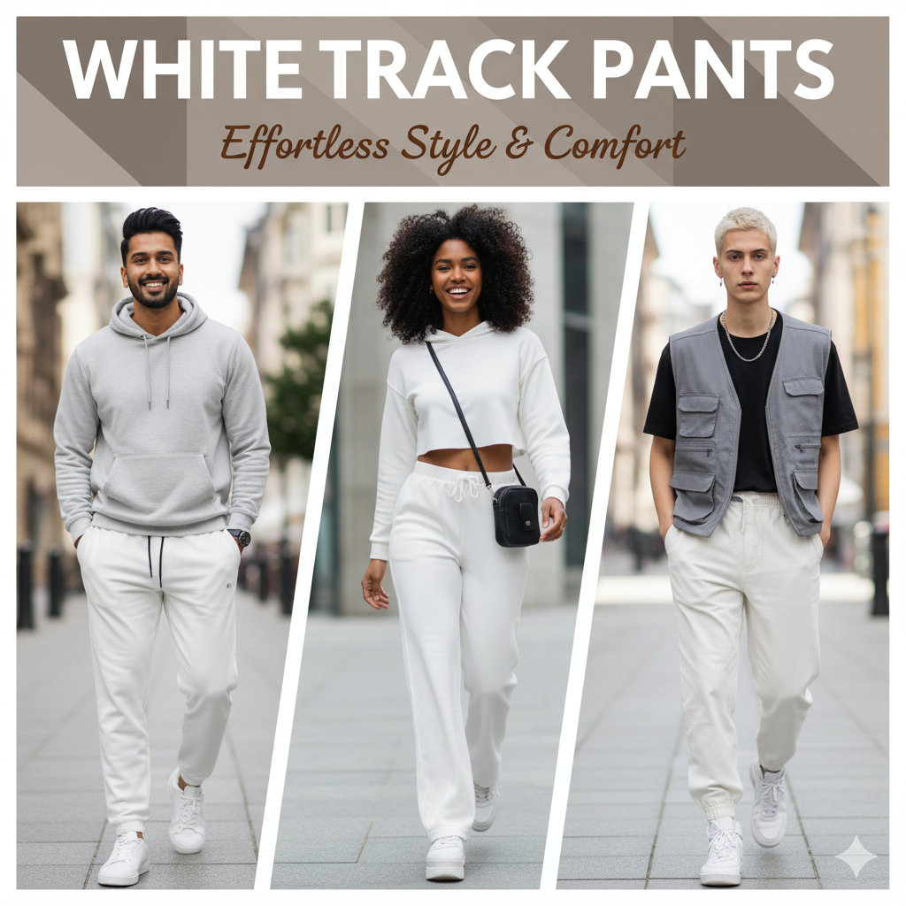Track Pant White , COCORA