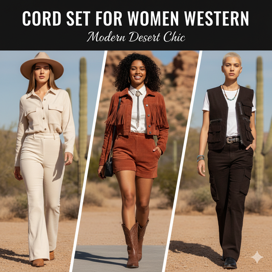 Cord Set for Women Western , COCORA