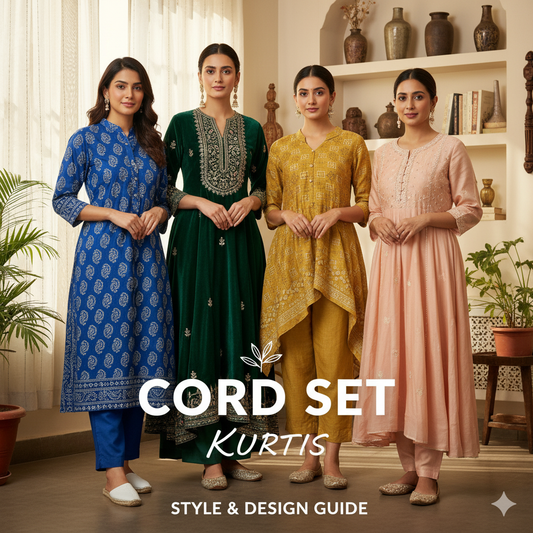 Cord Set Kurti for Women , COCORA