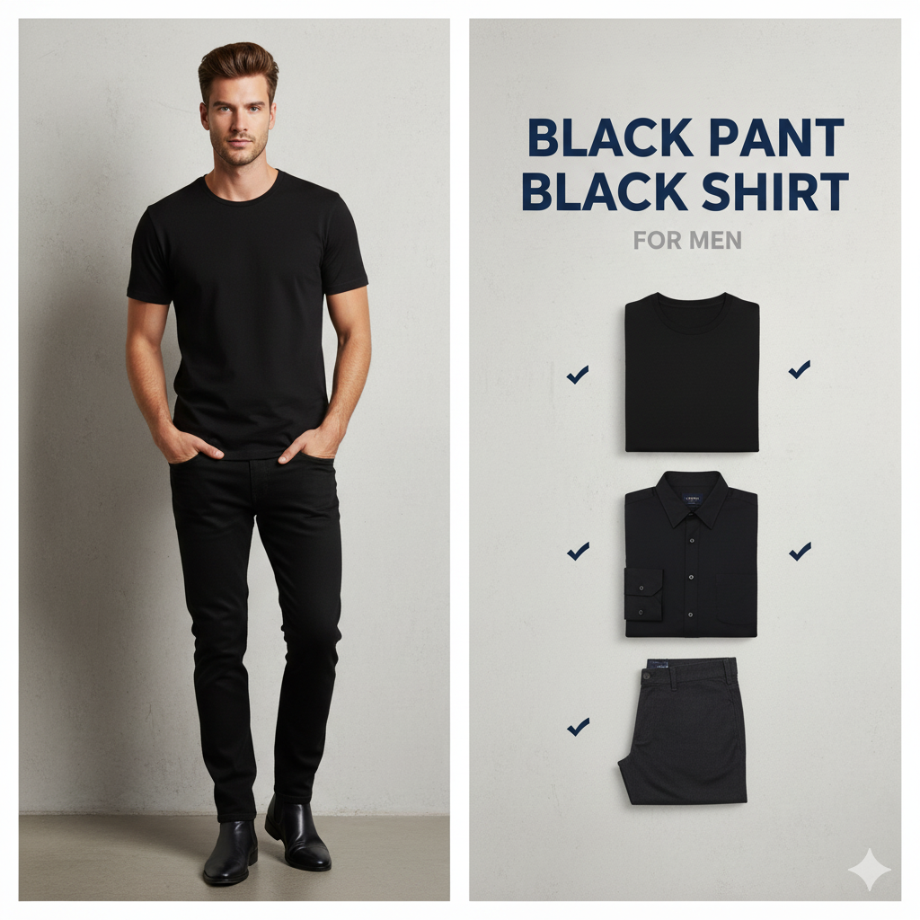 Black Pant Black Shirt , COCORA