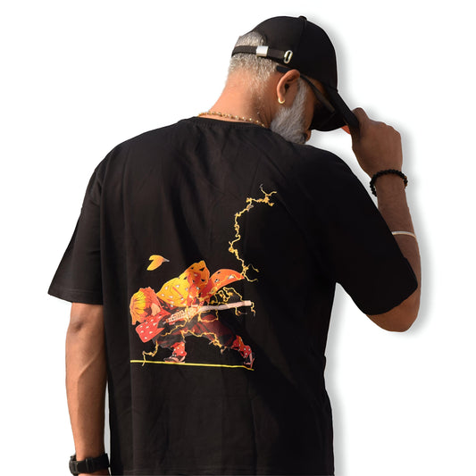Zenitsu Oversized T-Shirt: The Ultimate Demon Slayer Merch for Fans - Nova India