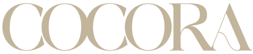 COCORA logo in beige on a white background